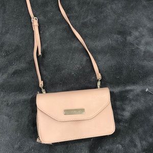 Small pink clutch/crossbody wallet purse